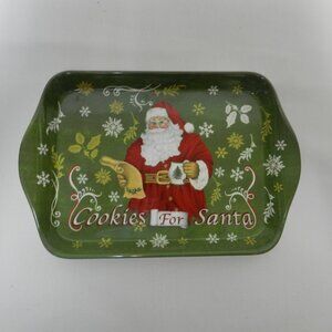 Pimpernel Spode Christmas Santa melamine small tray trinket dish 8.5" x 6" Vtg